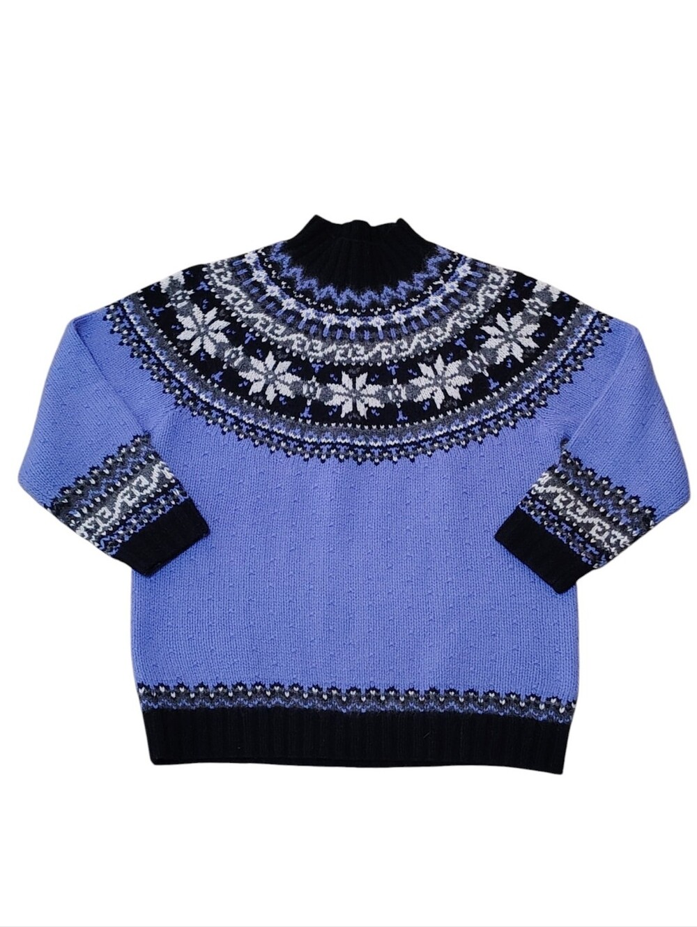 Icelandic Design Fair Isle Lambswool Angora Sweater